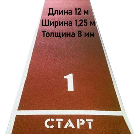 Купить Дорожка для разбега 12 м х 1,25 м. Толщина 8 мм в Катаве-Ивановске 